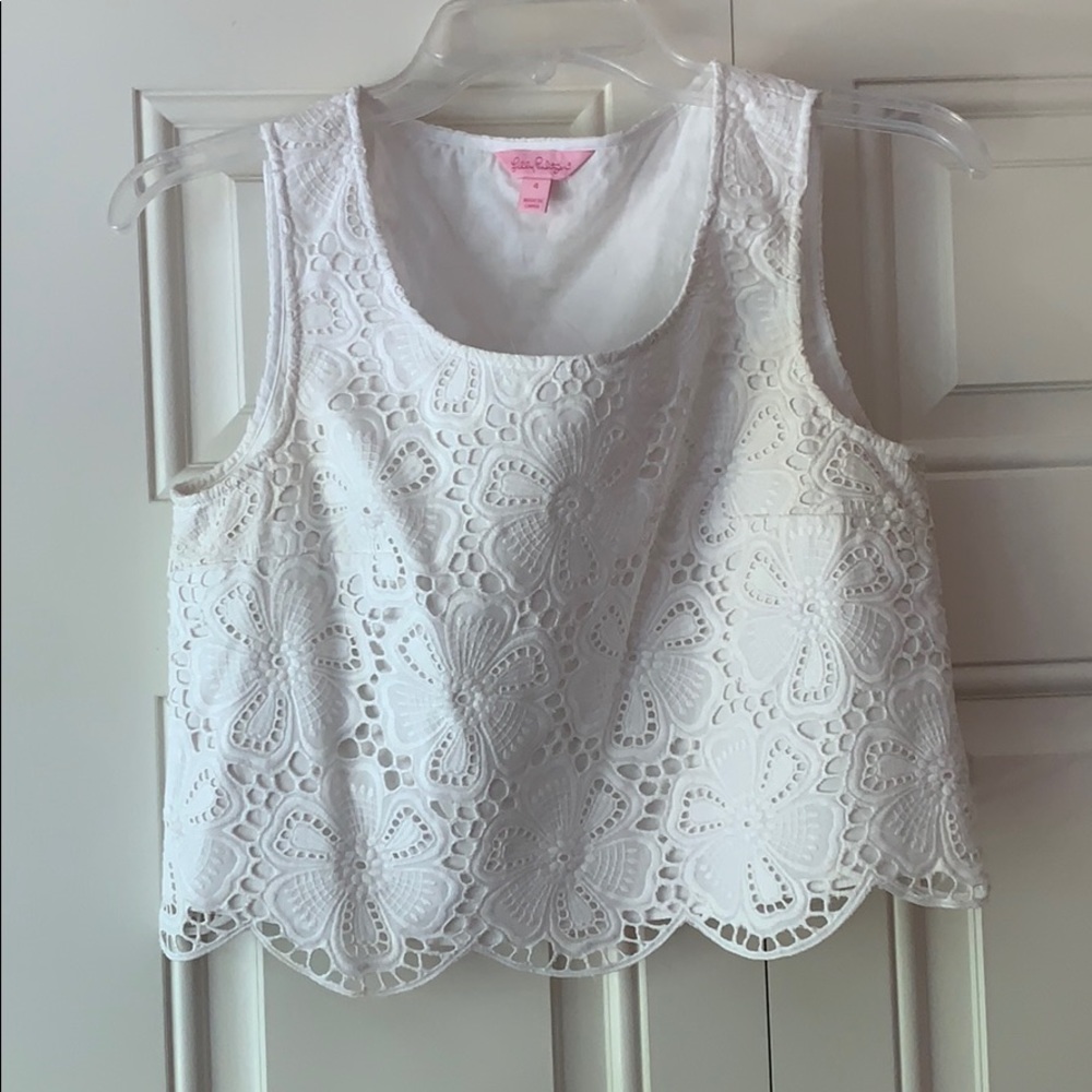 Cropped Lily Pulitzer shirt
